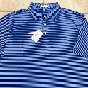 (sold)Peter Millar Summer Comfort Short Sleeve Golf Polo Shirt Mens Size XL